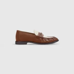 Agnes Loafer - Hellbraun/Cremefarbe