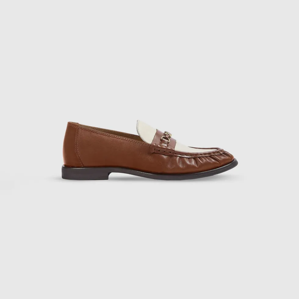 Agnes Loafer - Hellbraun/Cremefarbe