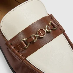 Agnes Loafer - Hellbraun/Cremefarbe