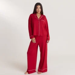 Alpine Dreams Pyjamahemd - Rot