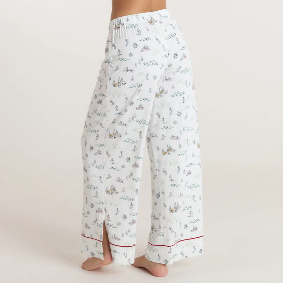 Alpine Dreams Pyjamahosen - Ski Muster
