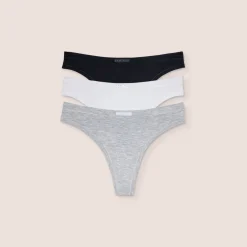 Bamboo Comfort Thong (3er Paket) - Multi
