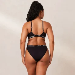 Bamboo Triangle BH und String/Slip Set - Ganz Schwarz