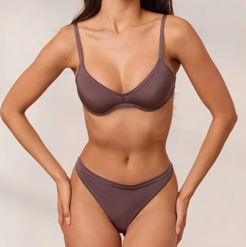 Barely There Plunge BH - Blaubeere