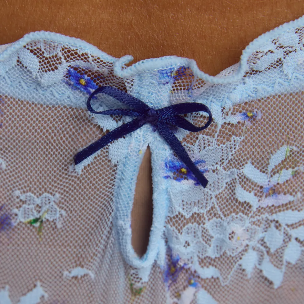 Bedruckte Strings (3er-Pack) - Blau-Druck