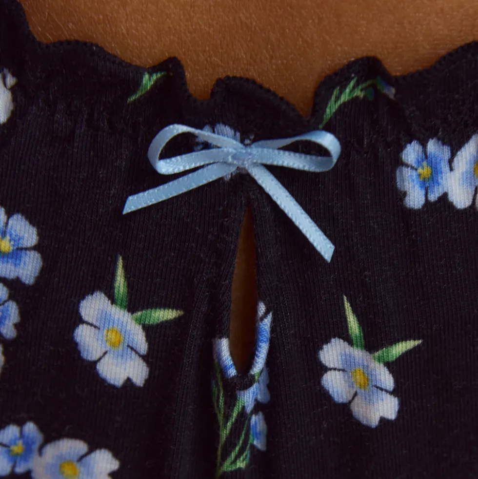 Bedruckte Strings (3er-Pack) - Blau-Druck