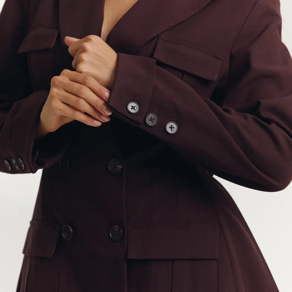Blazer Kleid - Schokolade