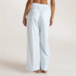 Bloom & Stripe Pyjamahose - Blau