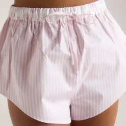 Bloom & Stripe Pyjamashort - Rosa