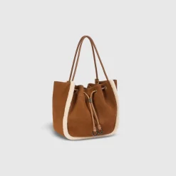 Clem Schultertasche - Kastanienfarbe