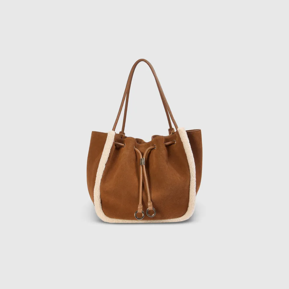 Clem Schultertasche - Kastanienfarbe