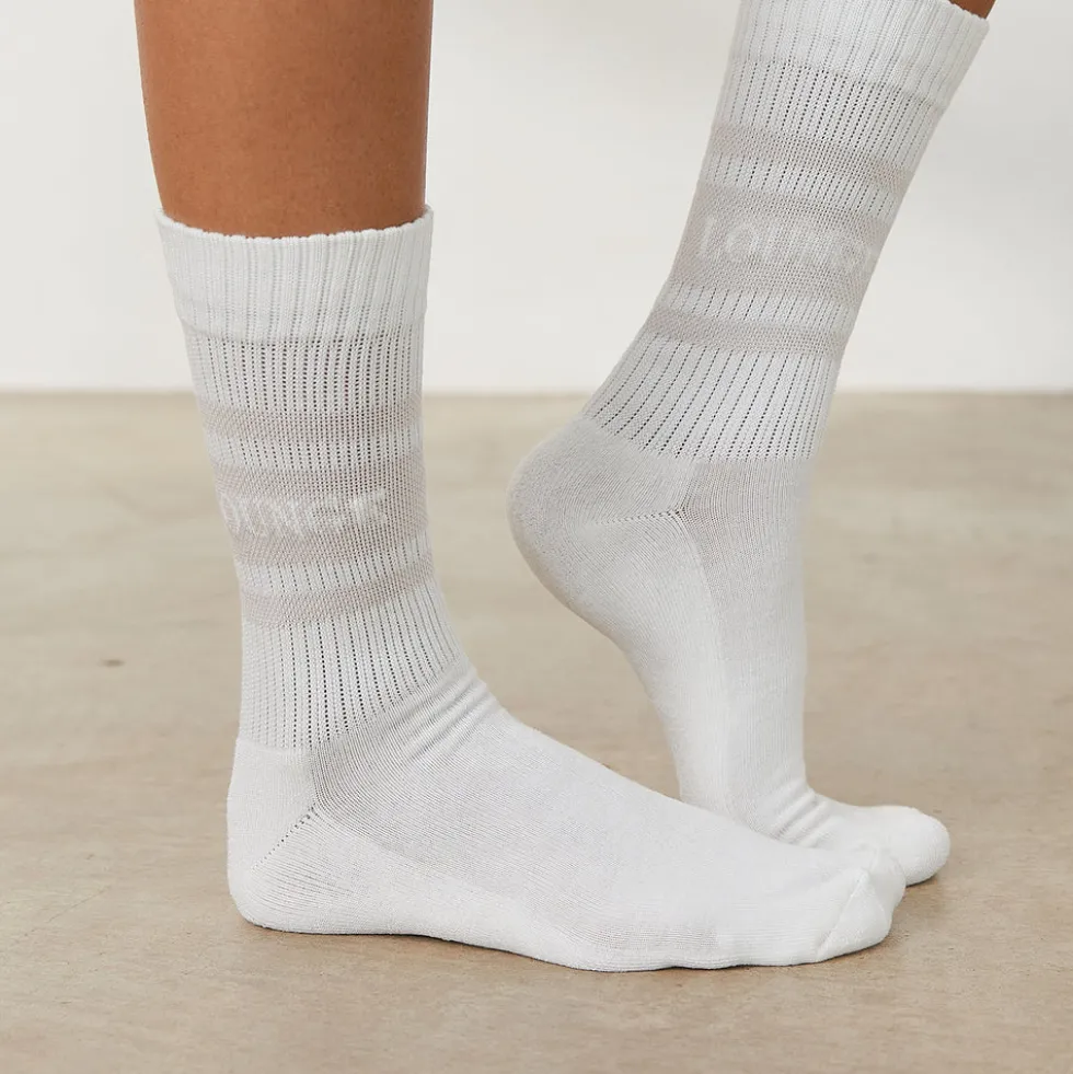Essential Socken (2er Paket) - Crèmefarben
