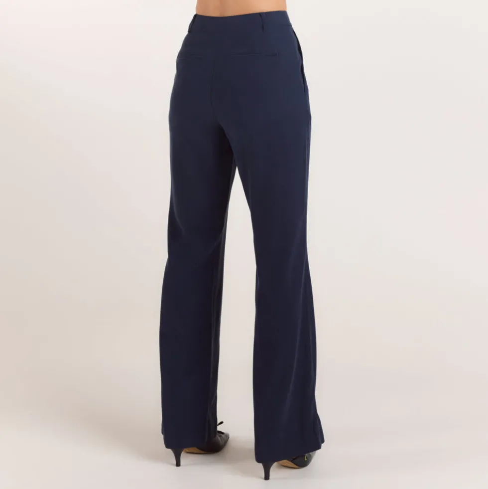 Gerade Hose im 90s-Style - Marineblau