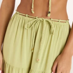 Gerüschtes Bralette (Set) - Gewaschene Limone