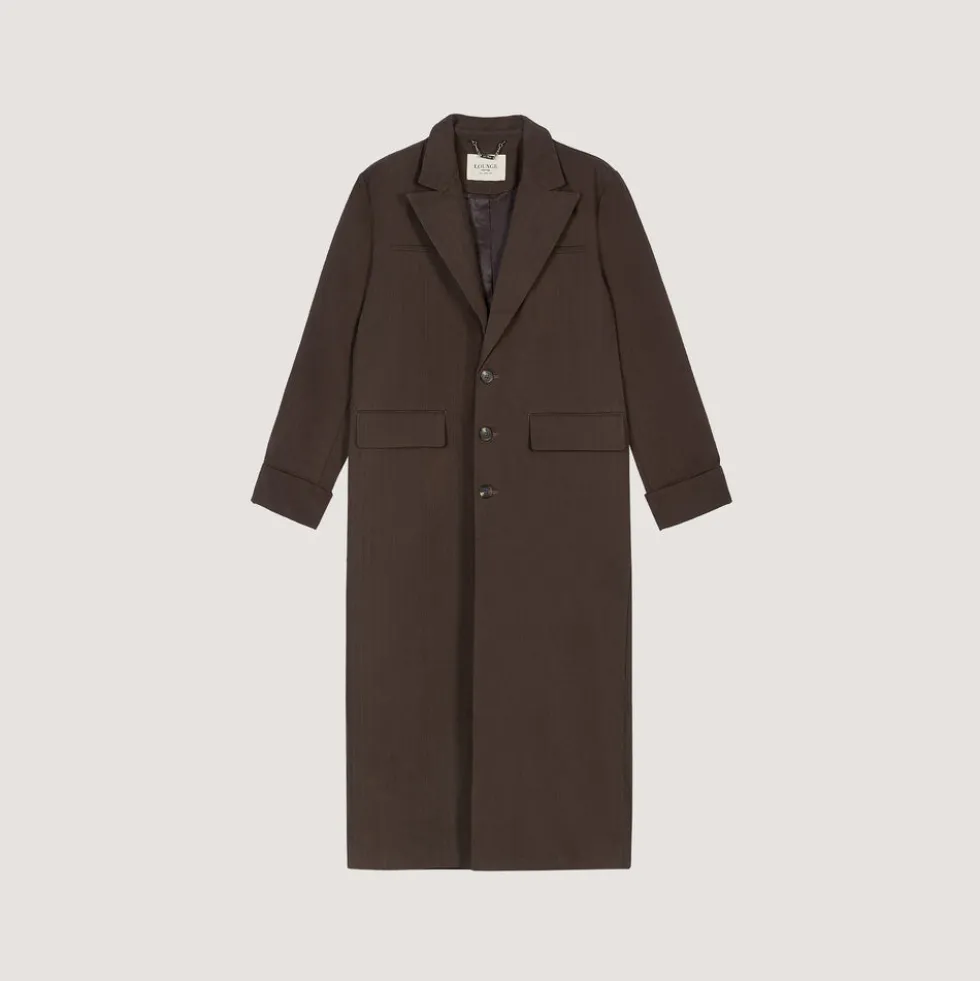 Langer Blazer - Dunkelbraun