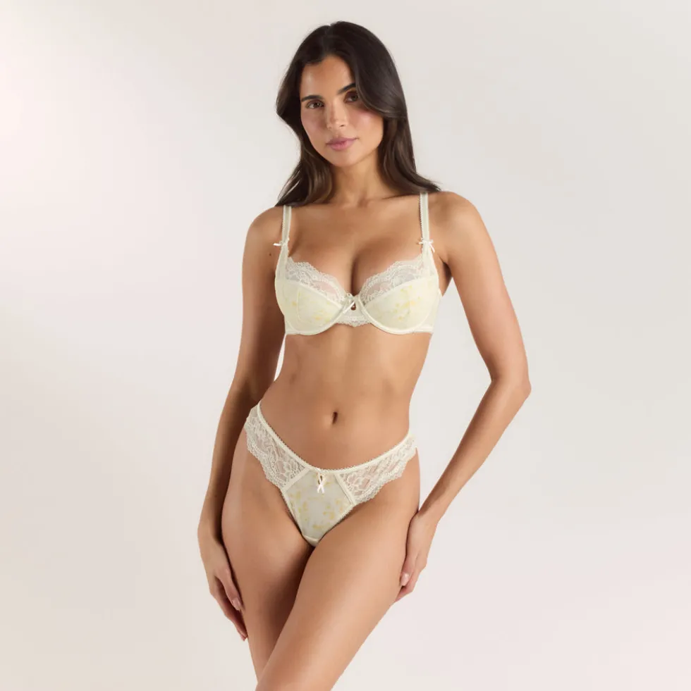 Lilah Balcony BH - Florales Gelb