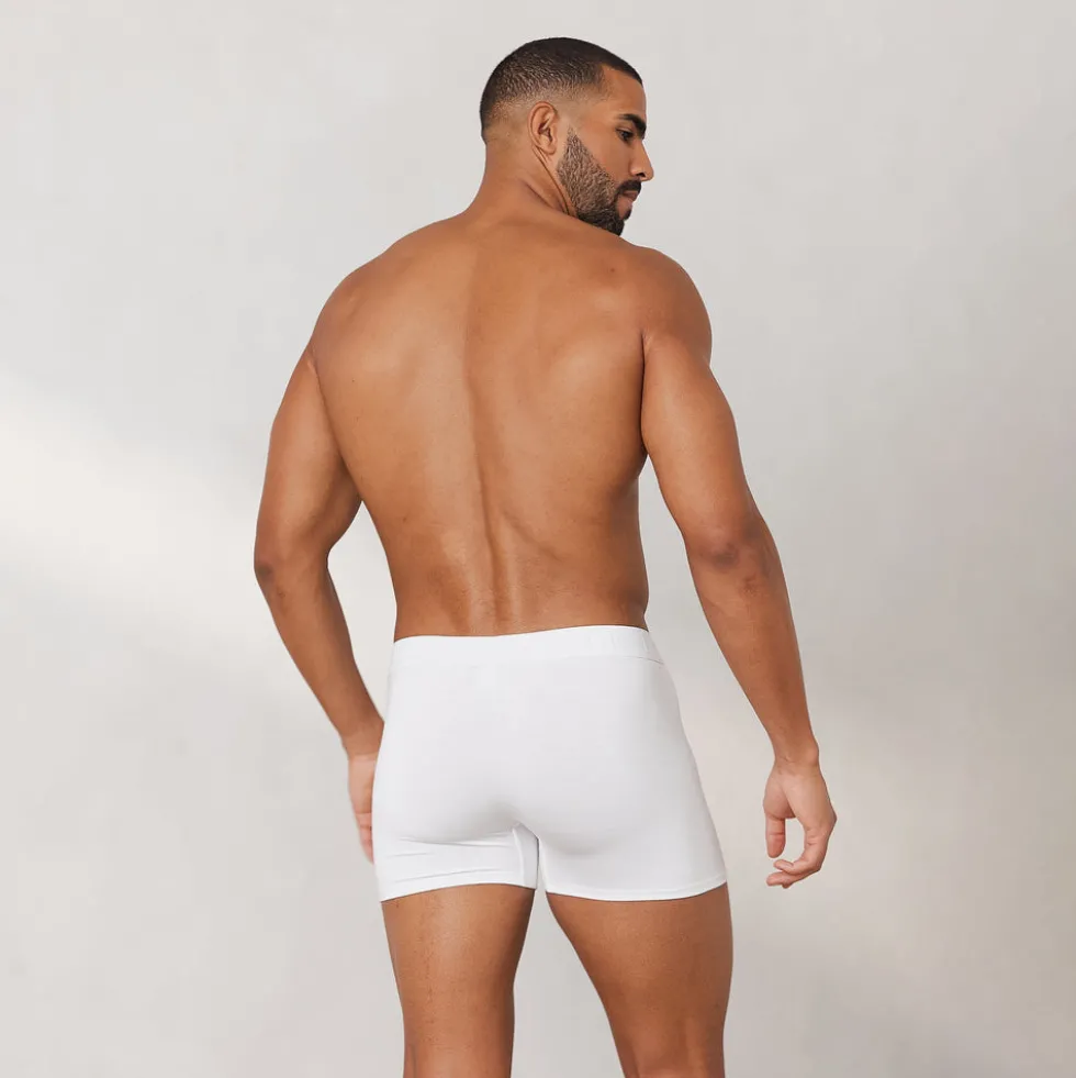 Luxe Herren-Boxer (3er Paket) - Weiß
