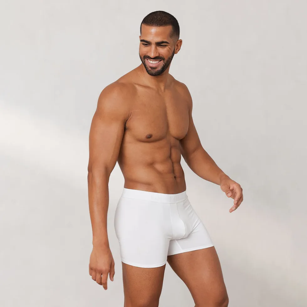 Luxe Herren-Boxer (3er Paket) - Weiß
