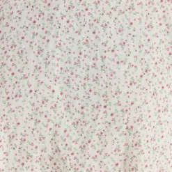 Minikleid mit Falten und Spitze - Blumencreme