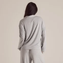 Modal Pyjamahemd - Grauer Melange