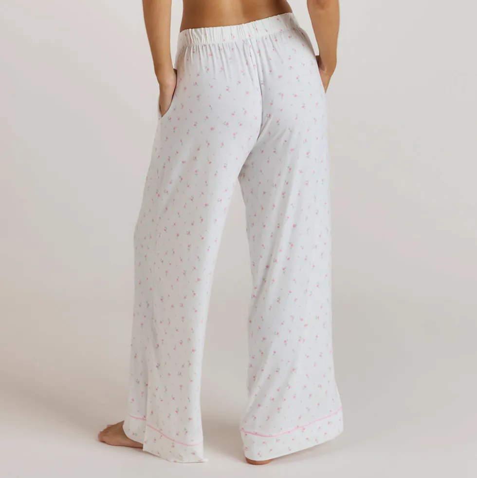 Modal Pyjamahose - Florales Muster