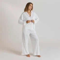 Modal Pyjamahose - Florales Muster