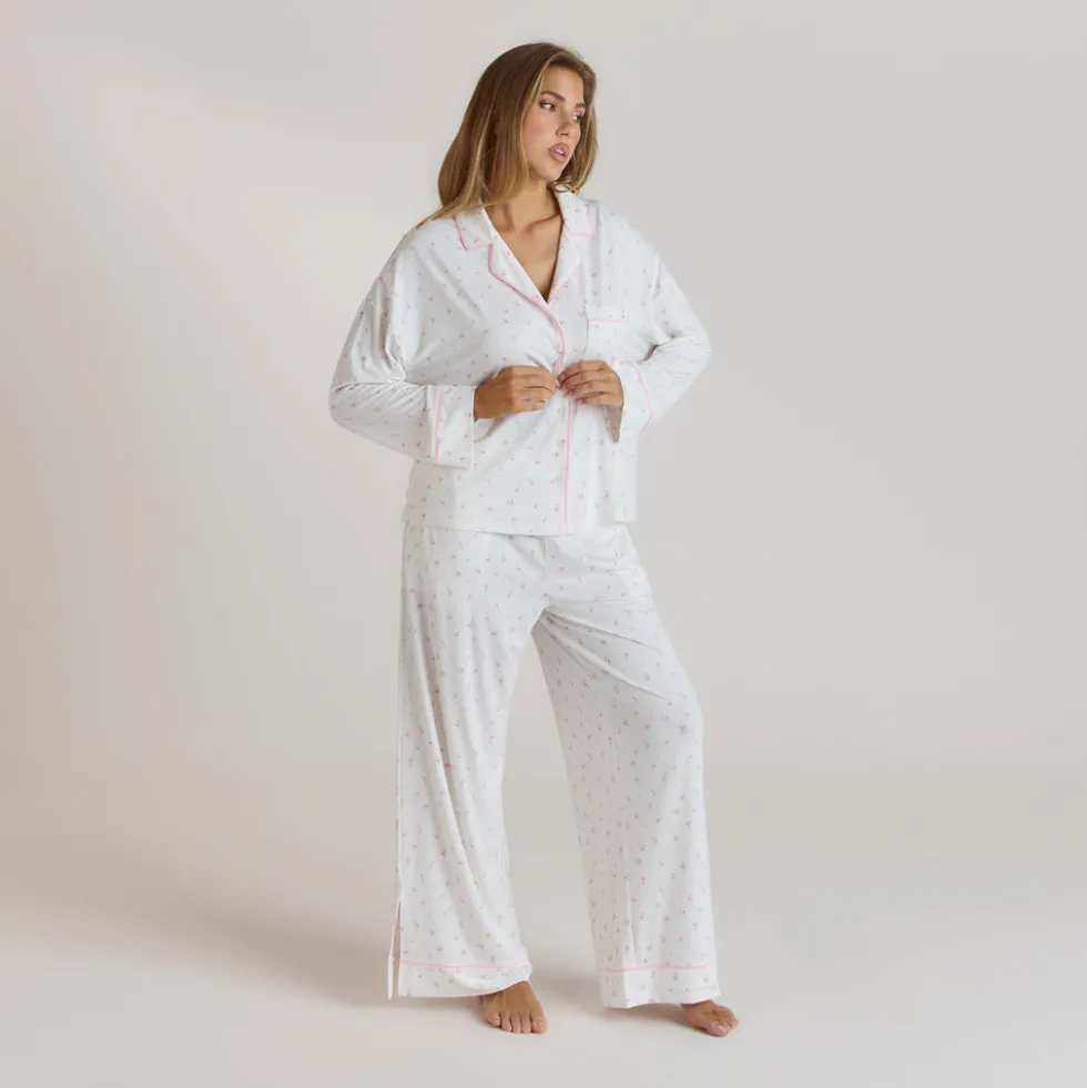 Modal Pyjamahose - Florales Muster