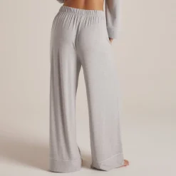 Modal Pyjamahose - Grauer Melange