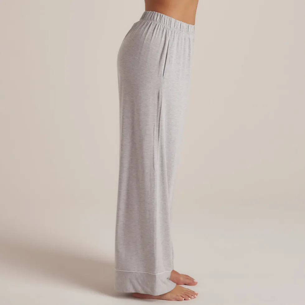 Modal Pyjamahose - Grauer Melange