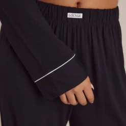 Modal Pyjamahose - Schwarz
