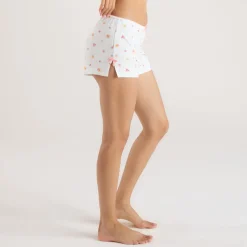 Modal Pyjama-Shorts - Weißes Obst