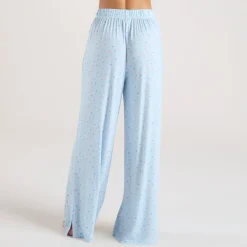 Modal Pyjama-Unterteil - Florales Blau