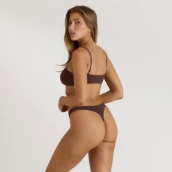 Nahtloses Bralette - Schokolade