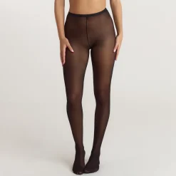 Naht-Strumpfhose (20 Denier) - Schwarz