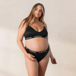 Nurture Still-BH & String/Slip Set - Schwarz