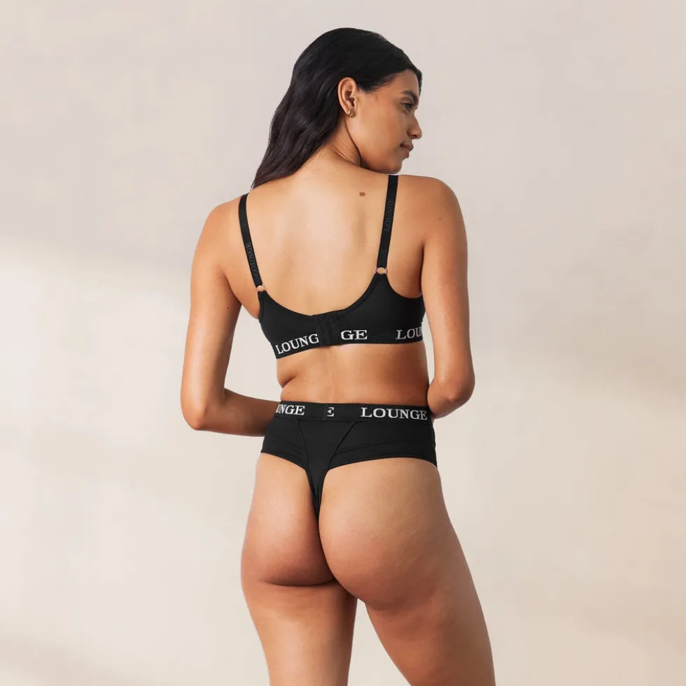 Nurture Still-BH & String/Slip Set - Schwarz