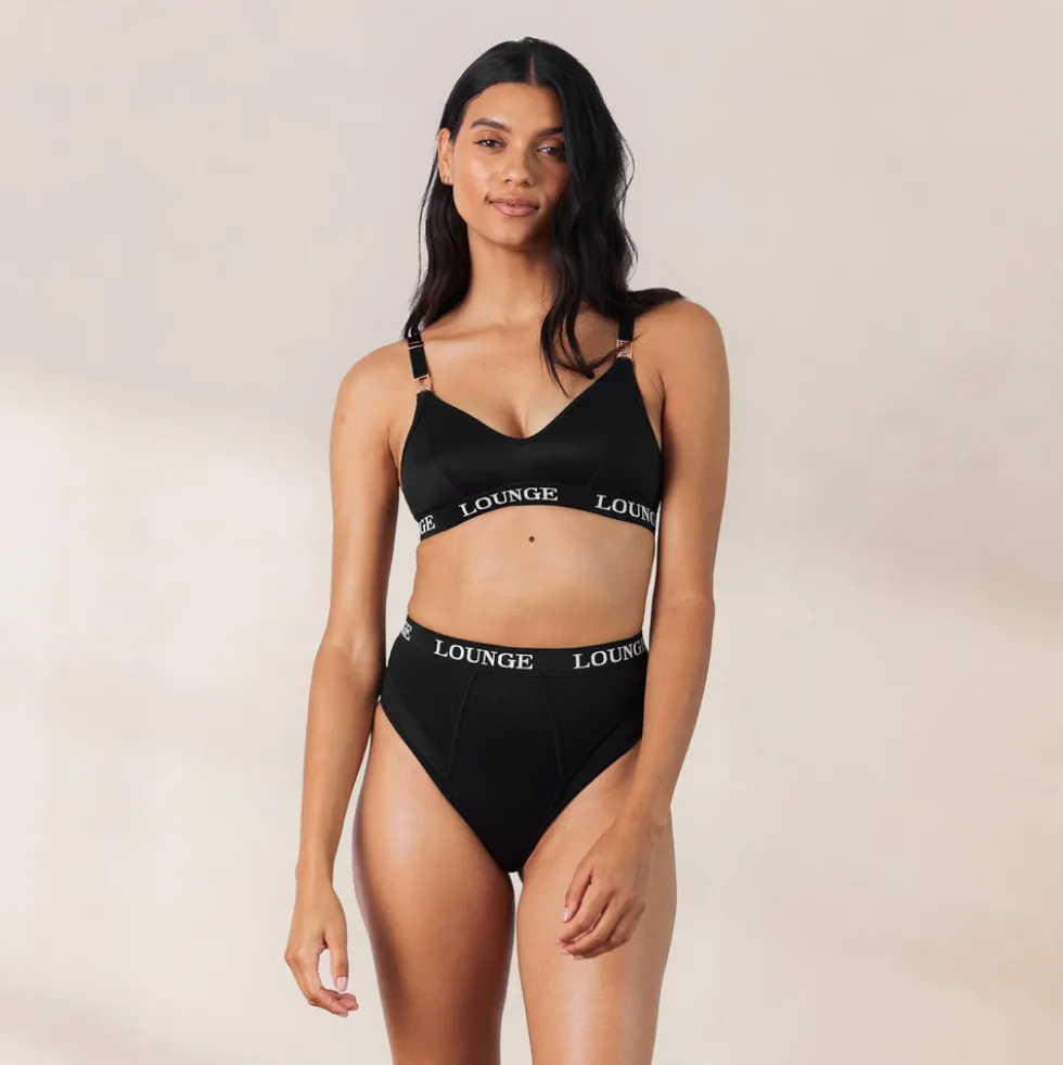 Nurture Still-BH & String/Slip Set - Schwarz