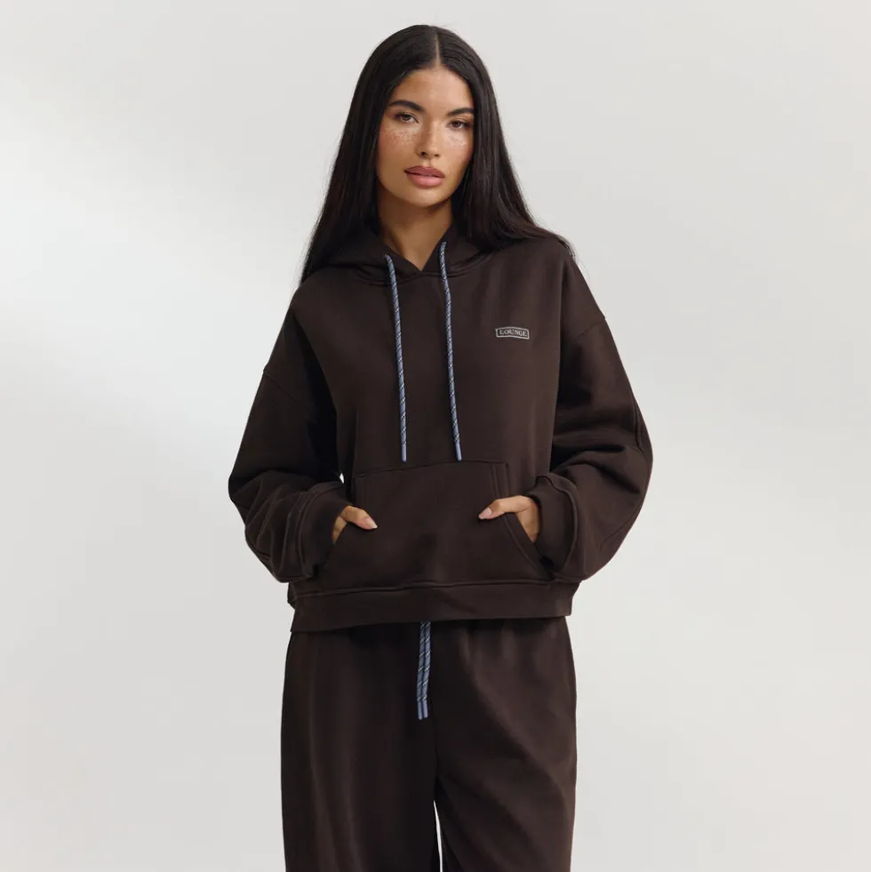 Oversized Hoodie - Dunkle Schokolade