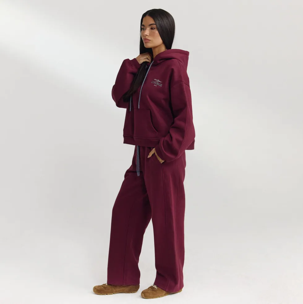 Oversized Hoodie - Kirschlack