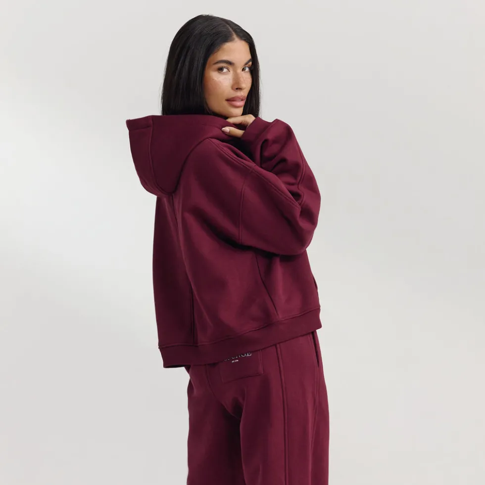 Oversized Hoodie - Kirschlack