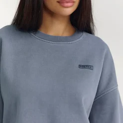Oversized Pullover - Gewaschenes Blau