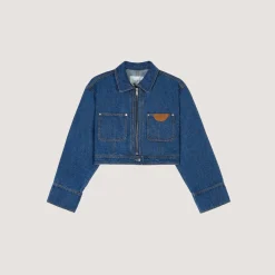 Oversize-Denimjacke - Blau