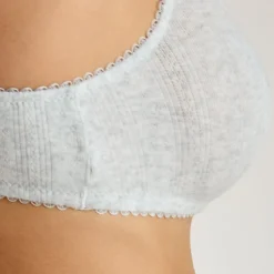 Pointelle Bralette - Graue Melange