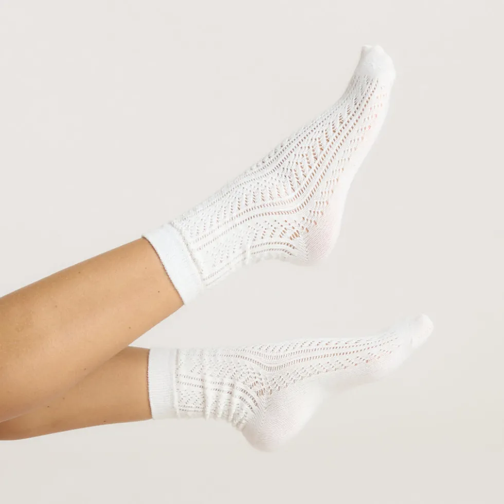 Pointelle Socken (3er-Pack) - Bunt