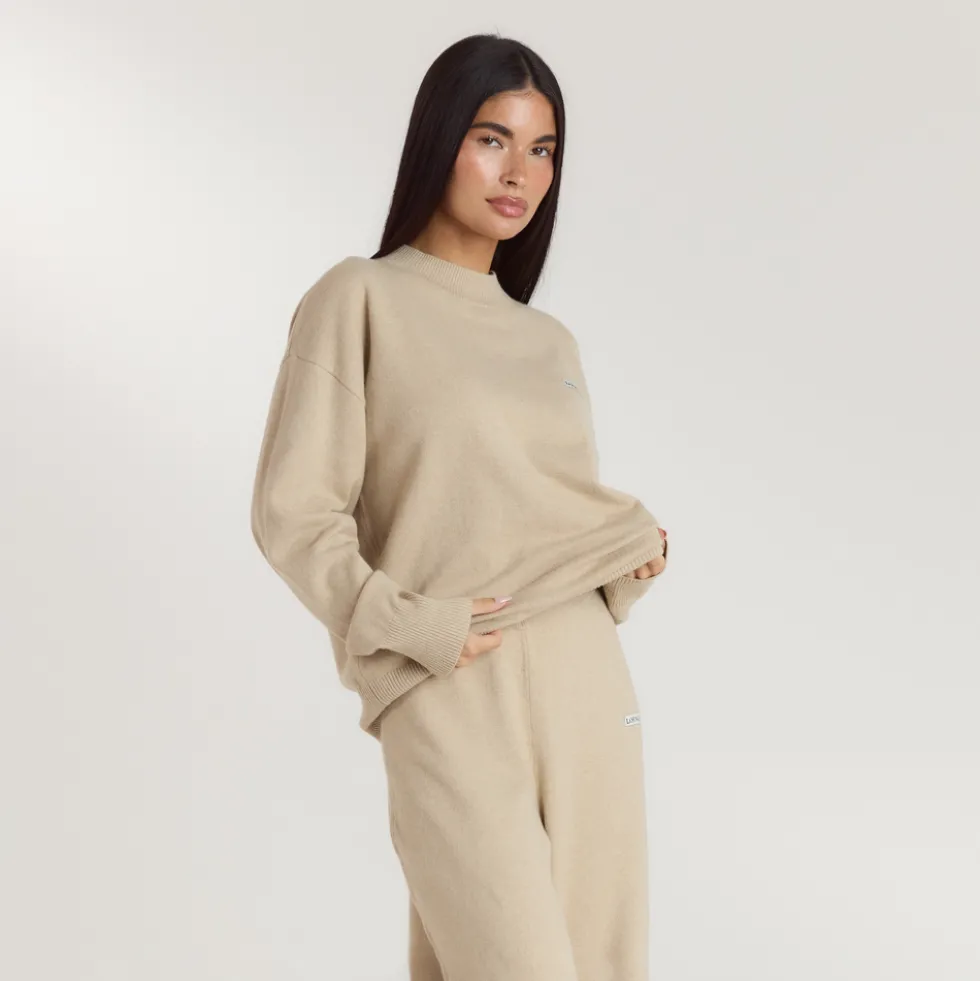 Pullover mit Rundhalsausschnitt - Haferflocken