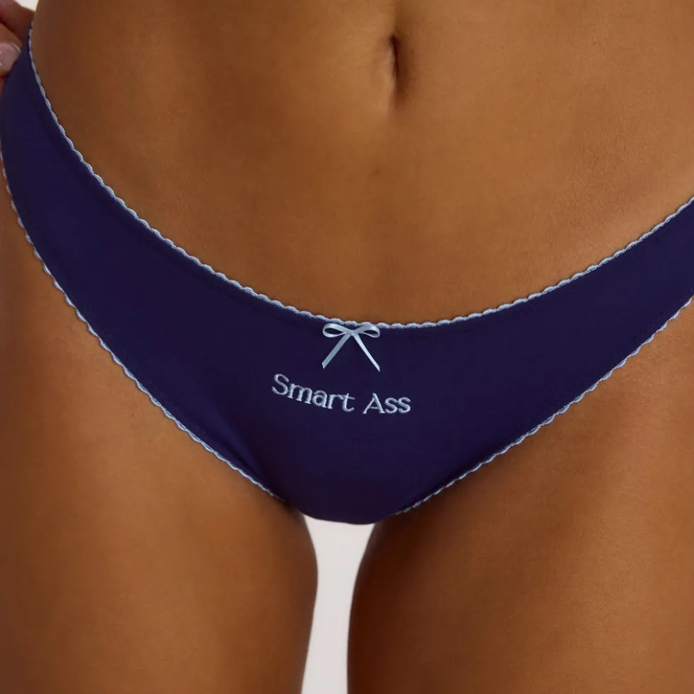 Slogan Strings (3er-Pack) - Marineblau