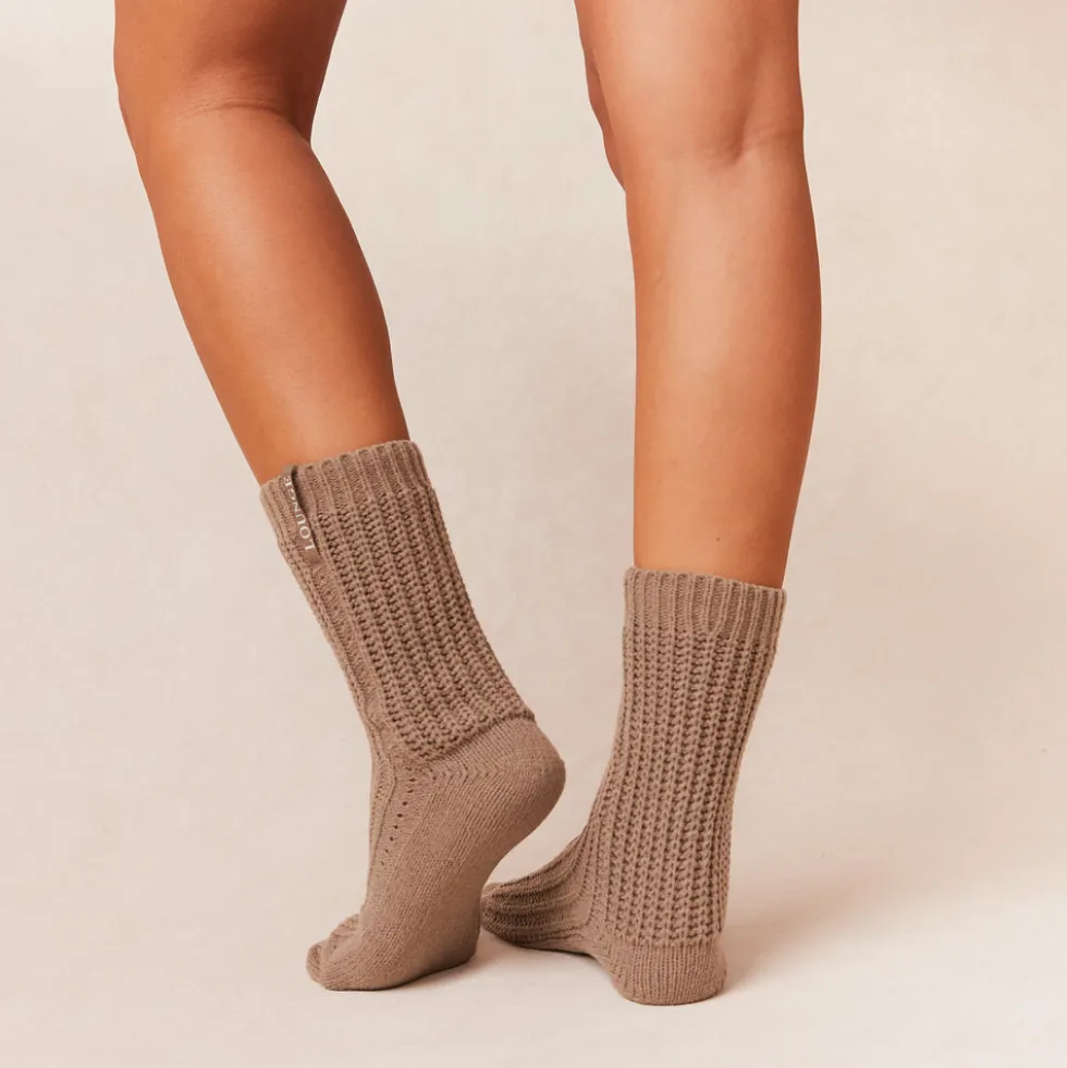 Snooze Gestrickte Socke - Beige