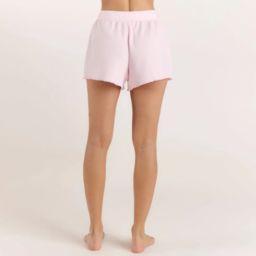 Soft Waffle Pyjama Shorts - Rosa