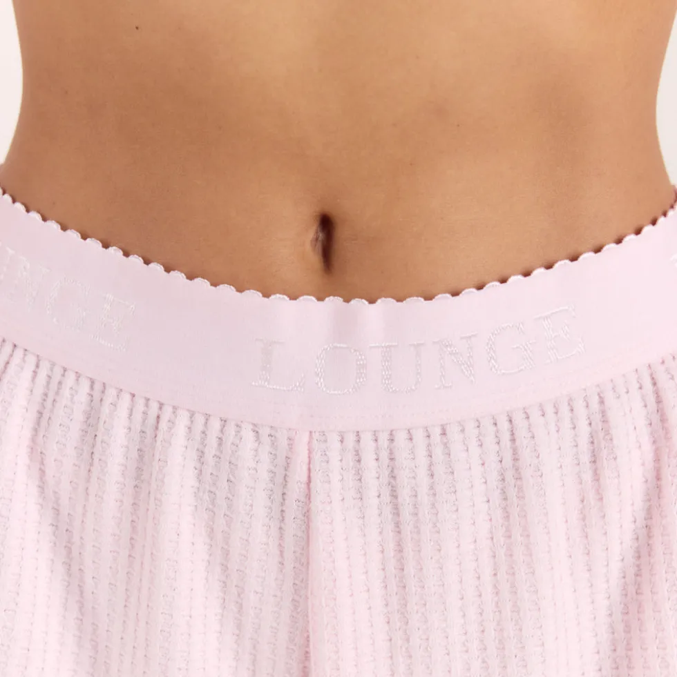 Soft Waffle Pyjama Shorts - Rosa