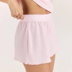 Soft Waffle Pyjama Shorts - Rosa